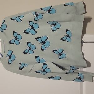super cute butterfly sweater